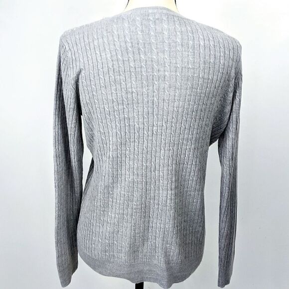 Luxe 360 Designer Originals Cableknit Sweater - Picture 6 of 7